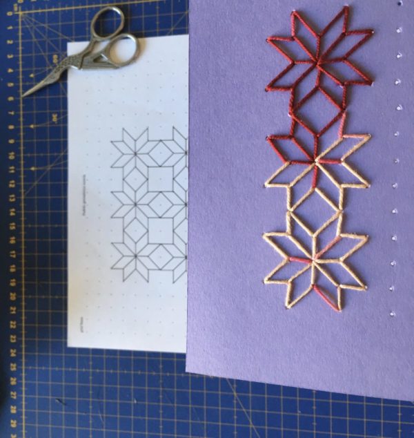 Risco Estrela para Bordar Papel - Imagem 5